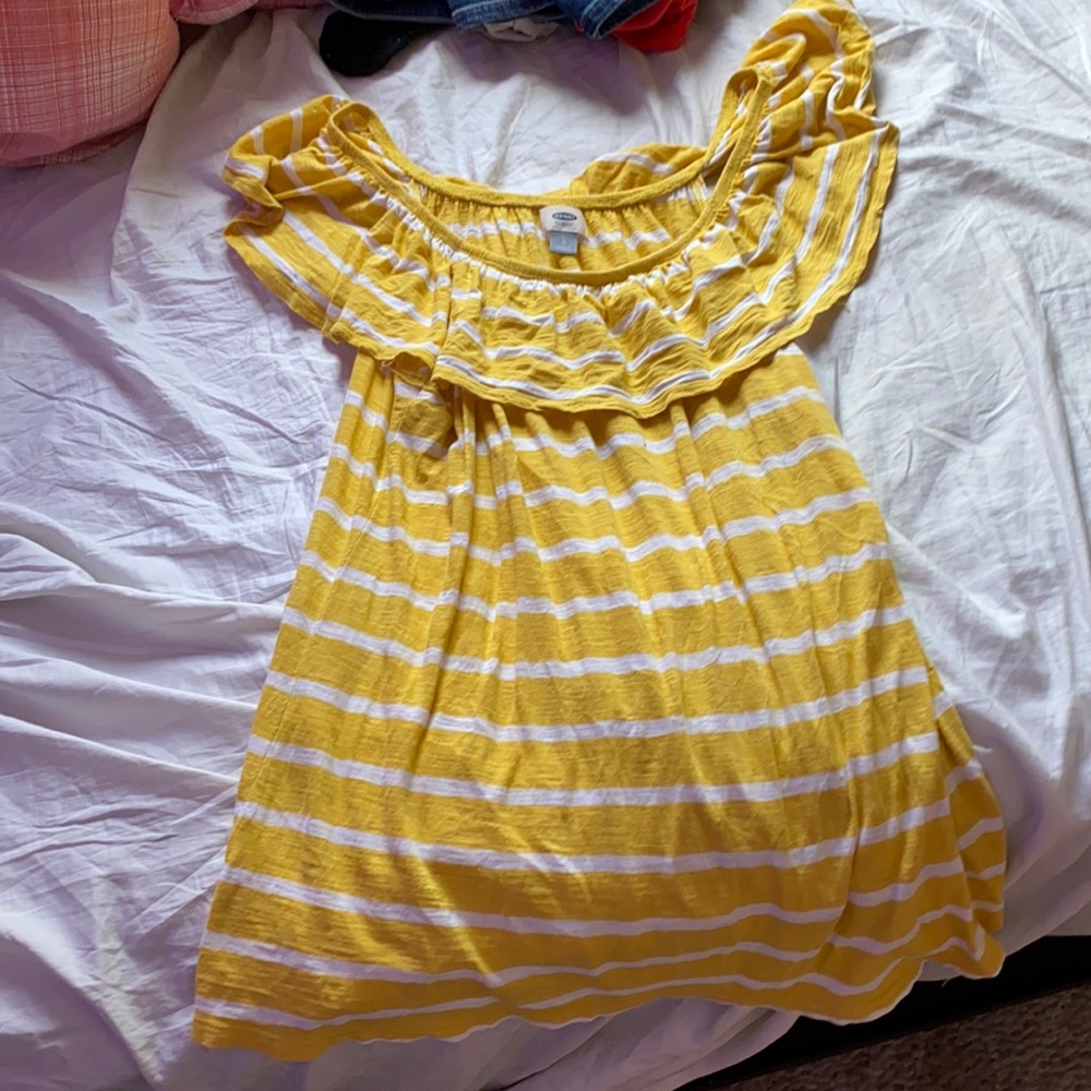 yellow old navy tank top women’s large